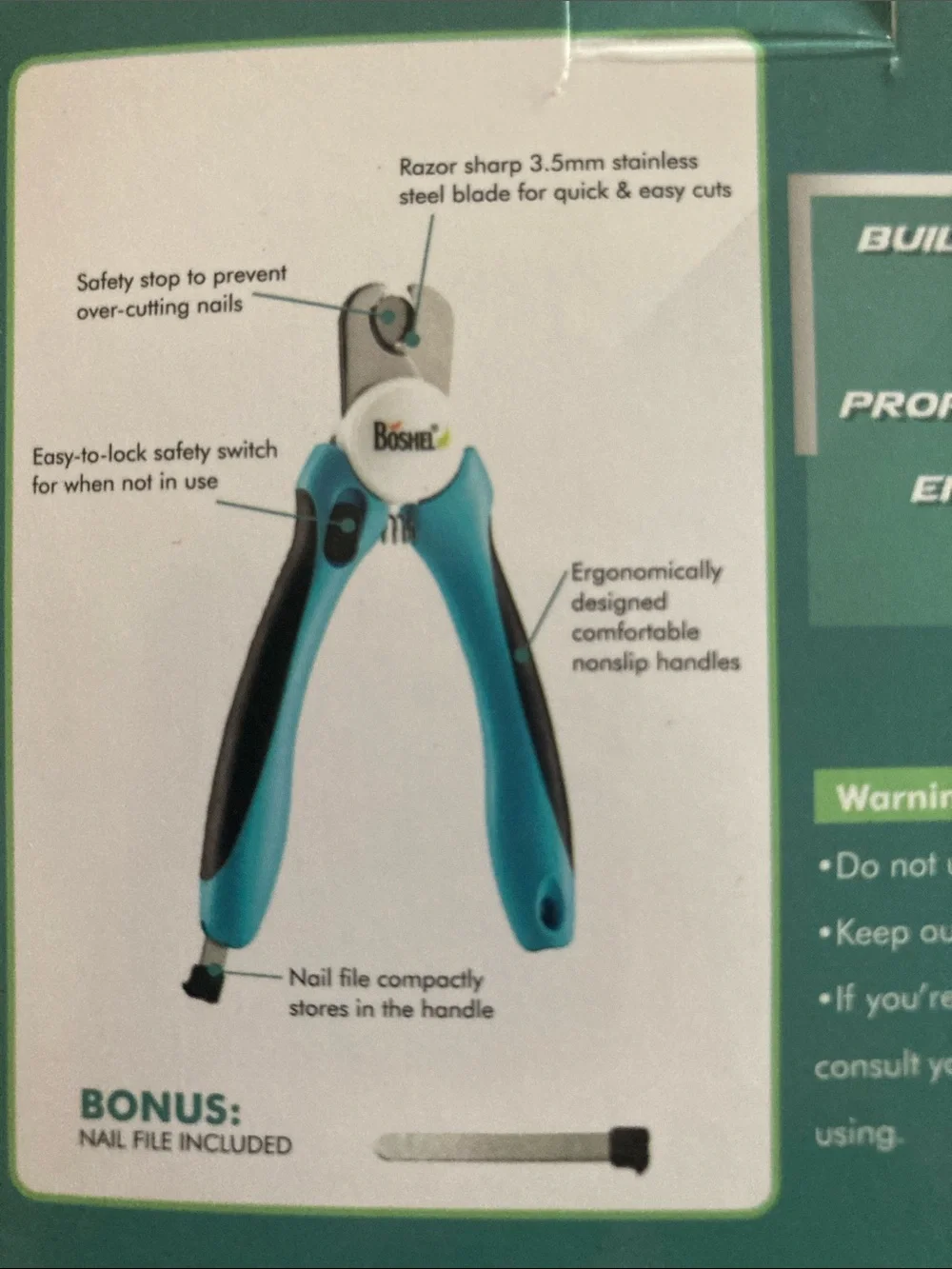 Blue Pet Nail Clippers for Small Pets